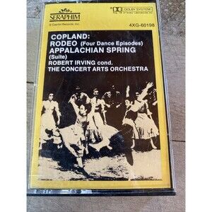 Copland: Rodeo Appalachian Spring The Concert Arts Orchestra Cassette Tape
